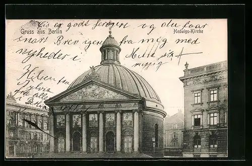 AK Berlin, Hedwigs-Kirche in der Behrenstrasse