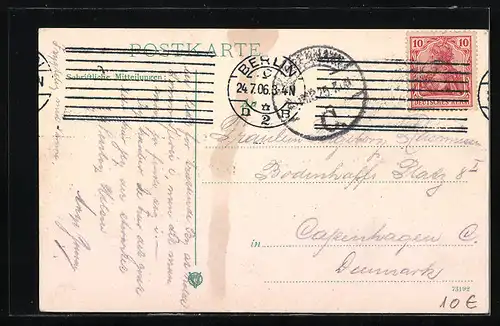 AK Berlin, Unter den Linden, Mittel-Promenade