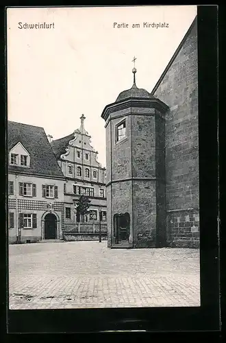 AK Schweinfurt, Partie am Kirchplatz