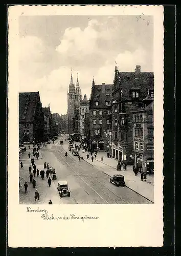 AK Nürnberg, Blick in die Königstrasse