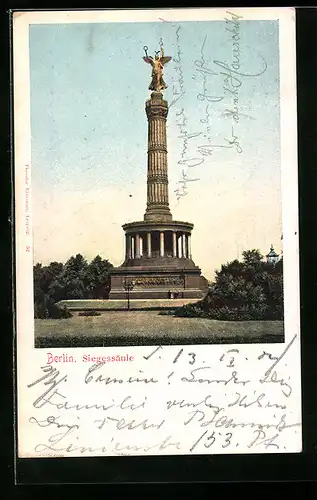 AK Berlin-Tiergarten, Siegessäule