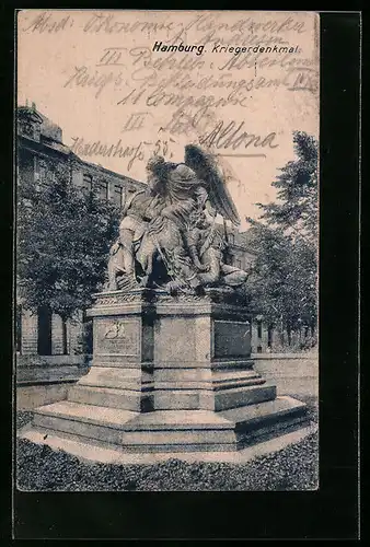 AK Hamburg-Neustadt, Kriegerdenkmal