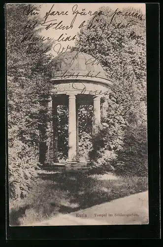 AK Eutin, Tempel im Schlossgarten