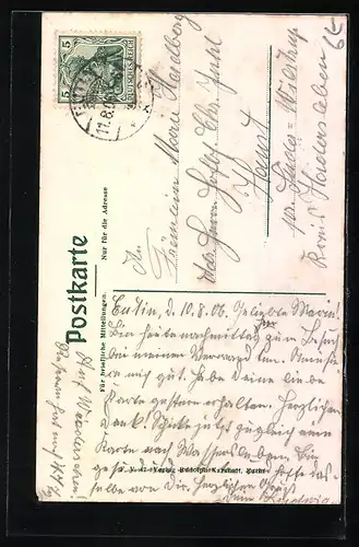 AK Eutin, am Weberdenkmal