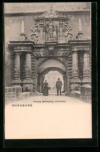 AK Würzburg, Festung Marienberg, Echterthor