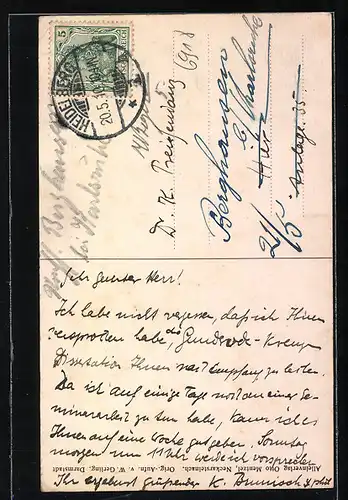 AK Neckarsteinach, Teilansicht mit Mittelburg