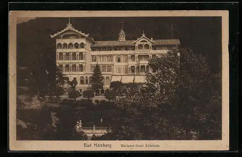 AK Bad Harzburg, Blick zum Waldpark-Hotel Südekum