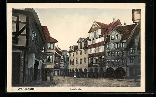 AK Wolfenbüttel, Blick auf die Krambuden