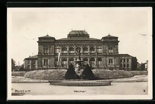 AK Weimar, Blick zum Museum