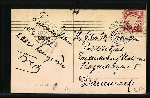 AK München, Wittelsbachbrunnen