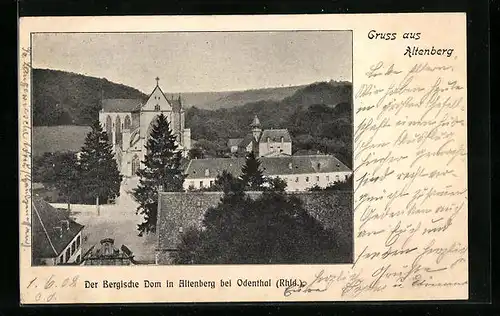 AK Altenberg, Der Bergische Dom in Altenberg bei Odenthal (Rhld.)