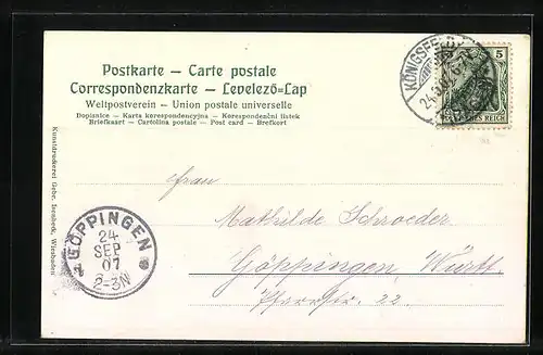 AK Königsfeld, Der Luftkurort aus der Ferne