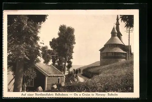 AK Balholm, Partie an der Kirche