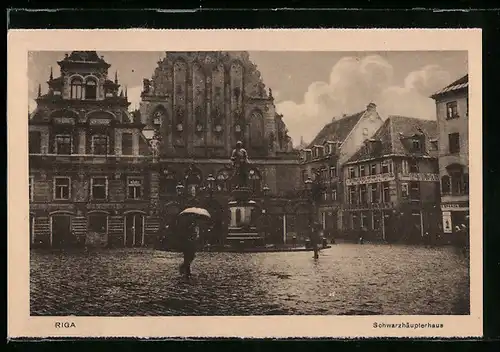 AK Riga, Schwarzhäupterhaus, Aussenansicht