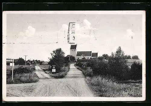 AK Rorvig, Blick auf die Kirche