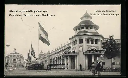 AK Gand, Exposition Internationale 1913, Palais de la Grande-Bretagne