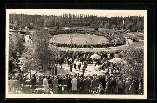 AK Berlin, Ausstellung Sommerblumen am Funkturm 1942