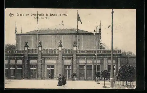 AK Bruxelles, Exposition Universelle 1910, Palais des Fetes