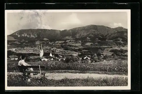 AK Törwang am Samerberg, Friedliche Aussicht auf den Ort