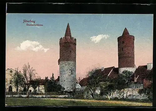 AK Jüterbog, Blick auf die Dammtortürme