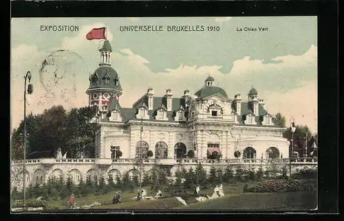 AK Bruxelles, Exposition Universelle 1910, la Chien Vert