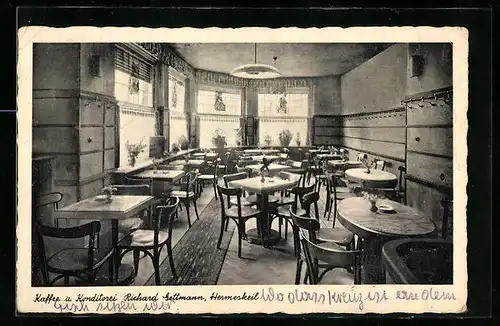 AK Hermeskeil, Cafe u. Konditorei v. Richard Settmann