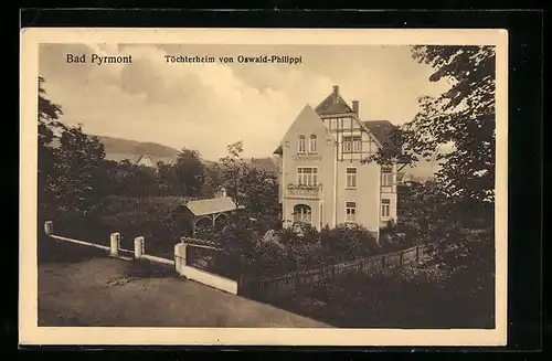 AK Bad Pyrmont, Töchterheim von Oswald-Philippi