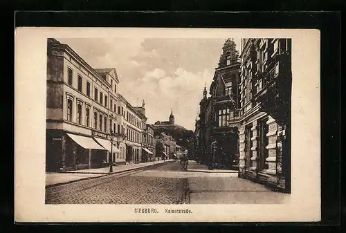 AK Siegburg, Blick in die Kaiserstrasse