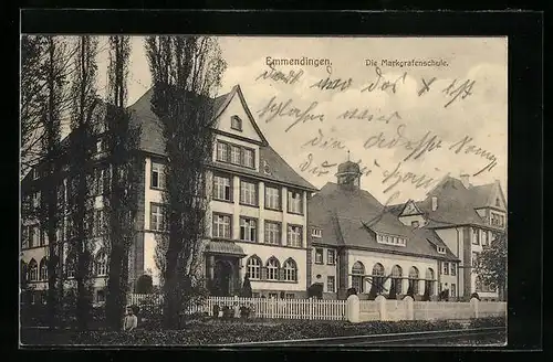 AK Emmendingen, Partie an der Markgrafenschule