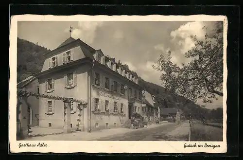 AK Gutach im Breisgau, Blick auf das Gasthaus Adler