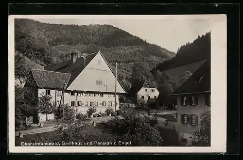 AK Obersimonswald, Gasthaus u. Pension z. Engel