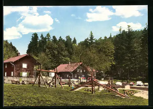 AK Oberried, Spielplatz vor der Hütte Schareben
