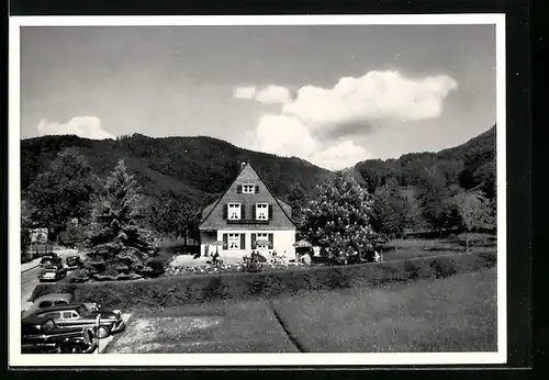 AK Schweighof /Badenweiler, Blick auf das Cafe Glück auf