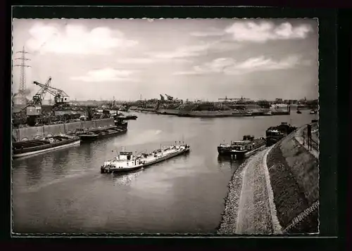 AK Duisburg, Partie am Kaiserhafen