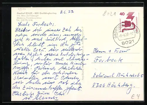 AK Grossdingharting, Gasthaus Killer