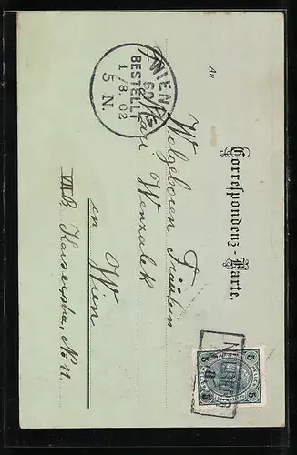 Mondschein-AK Neuberg, Ortspartie im Vollmondlicht