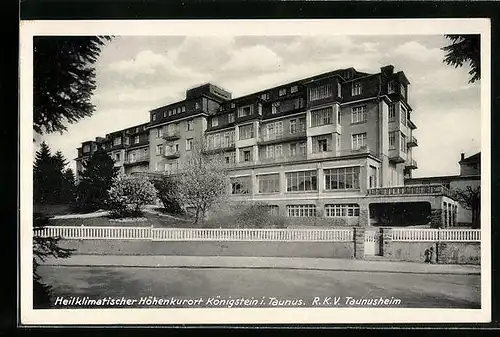 AK Königstein i. Taunus, R. K. V. Taunusheim bei Schönwetter