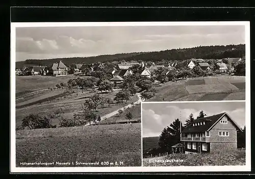 AK Neusatz / Schwarzwald, Eichenkreuzheim, Totalansicht