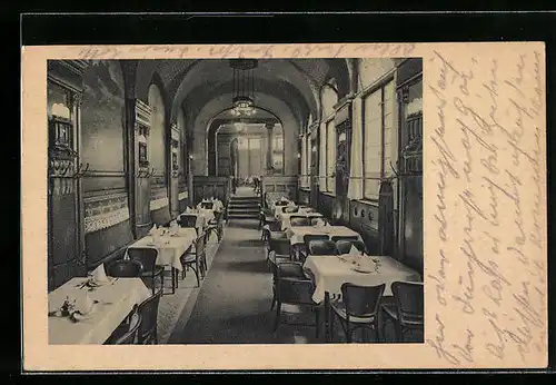 AK Berlin, Weinstuben Kempinski, Burgen-Saal, Innenansicht