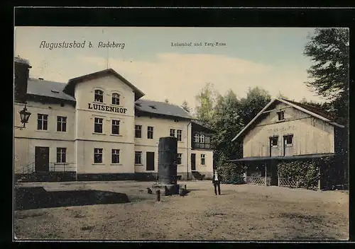 AK Augustusbad bei Radeberg, Luisenhof und Berg-Haus