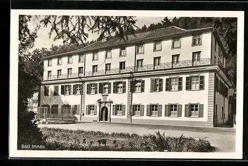 AK Bad Imnau, Stahlbad bei Schönwetter