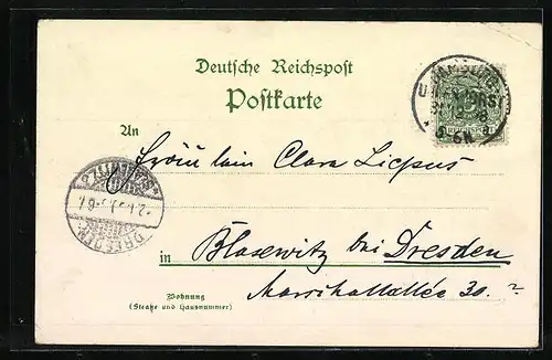 AK Hamburg-Neustadt, Alter Jungfernstieg mit Booten