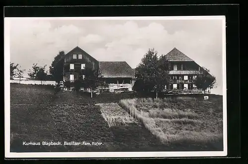 AK Trubschachen, Kurhaus Blapbach bei Schönwetter