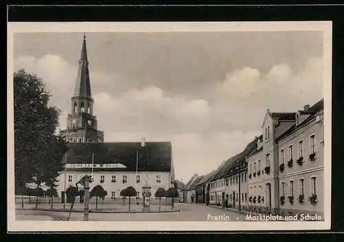 AK Prettin, Marktplatz und Schule