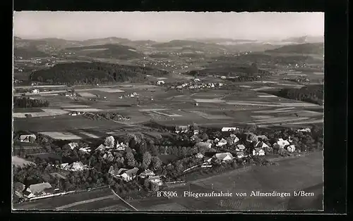 AK Allmendingen b. Bern, Fliegeraufnahme mit Weitblick