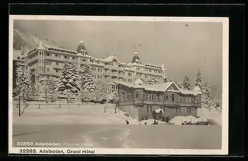 AK Adelboden, Grand Hotel im Schnee