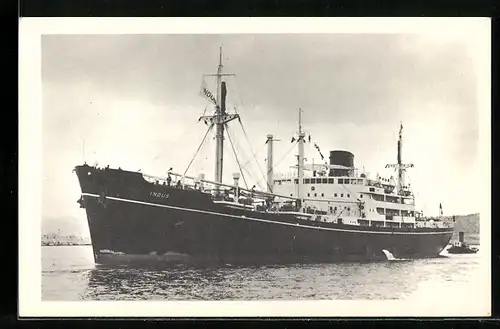 AK Handelsschiff Indus in Fahrt