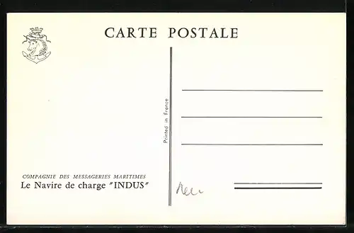 AK Handelsschiff Indus in Fahrt