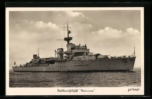 AK Artillerieschulschiff Brummer der Kriegsmarine