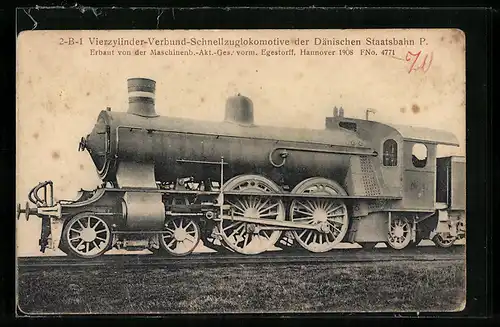 AK Eisenbahn, 2-B-1 Vierzylinder-Verbund-Schnellzuglokomotive der Dänischen Staatsbahn